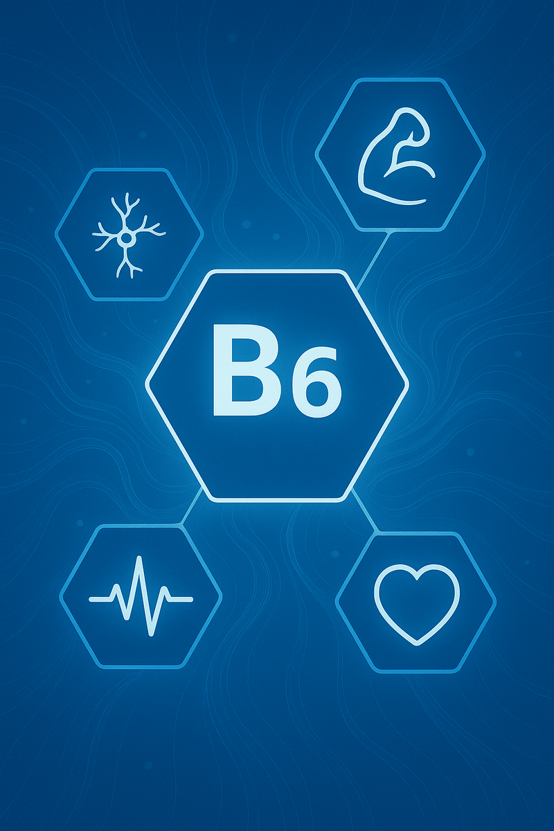 Magnez (taurynian magnezu) + wit. B6 (P5P) 120 kapsułek