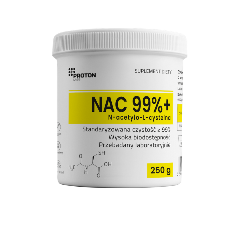NAC 99,52% czysta N-ACETYLO L-CYSTEINA 300 mg 120 kapsułek