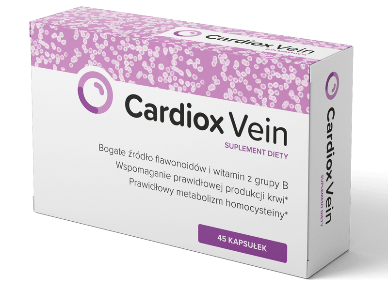 Cardiox Vein z ekstraktem z głogu na prawidłowy przepływ krwi*