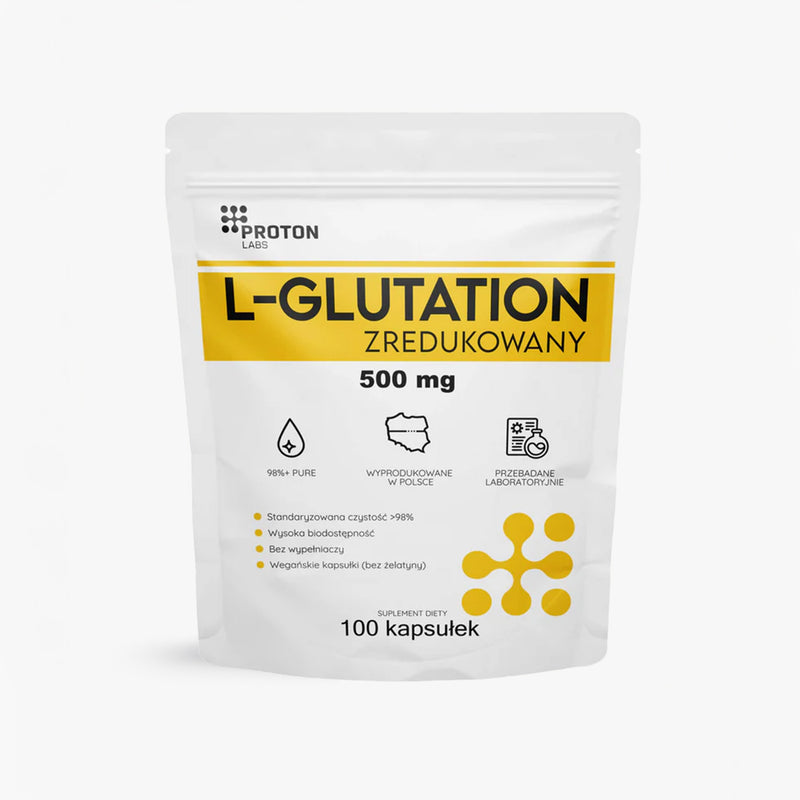 l-glutathione 500 mg - 60 kapsułek reviews L-glutation zredukowany 98%+ PURE 500 mg 100 kaps – Proton Labs