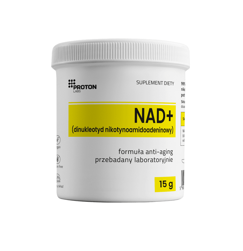 NAD+ 99%, Dinukleotyd PODJĘZYKOWY, metabolit NMN, 15 g