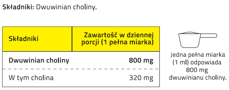 Cholina 99% (dwuwinian choliny) PROSZEK 200 g