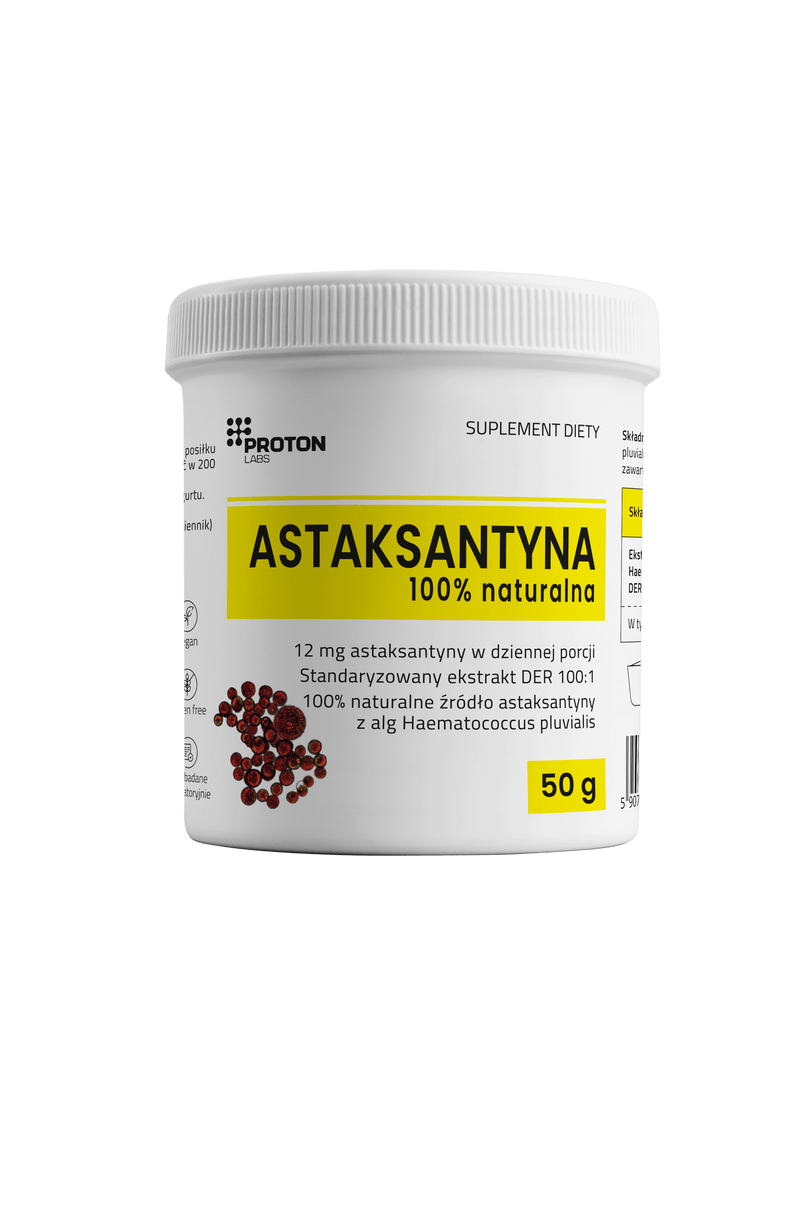 Astaksantyna 12 mg Proszek z alg 100% naturalna - 50 g