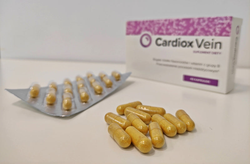 Cardiox Vein z ekstraktem z głogu na prawidłowy przepływ krwi*